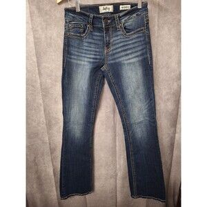 Daytrip Virgo Bootcut Jeans Women's Sz 26R Embroidered Distressed Western Boho